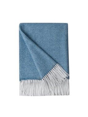 Navy Throw Blanket Soft Acrylic Cozy Lightweight Couch Bed Fringe